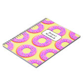 Carnet Modèle de dessin de beignet avec des paillettes (Côté gauche)