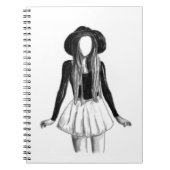 Carnet Modèle de Fashion (Devant)