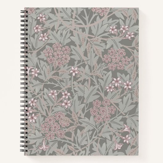 Carnet Modèle de fleur de jasmin de William Morris (Devant)