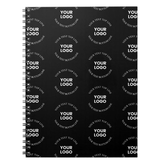 Carnet Modèle de logo et de texte modifiable facile à rem (Devant)