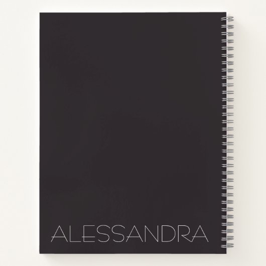 Carnet : Modèle de mode flamboyant Bow noir (Dos)