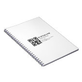 Carnet Modèle de nom d'entreprise de code QR personnalisé (Côté Droit)