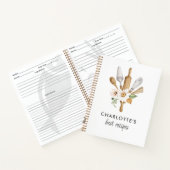 Carnet Modèle de recette personnalisée (Intérieur)