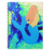 Carnet modèle de sirène bleu (Devant)