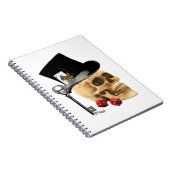 Carnet Modèle de tatouage gothique du crâne (Côté Droit)