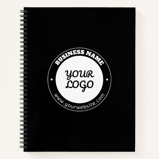 Carnet Modèle de texte circulaire modifiable et logo télé (Devant)