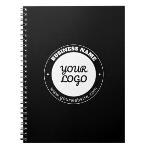 Carnet Modèle de texte circulaire modifiable et logo télé