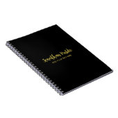 Carnet Modèle de texte de nom de script de calligraphie e (Côté Droit)
