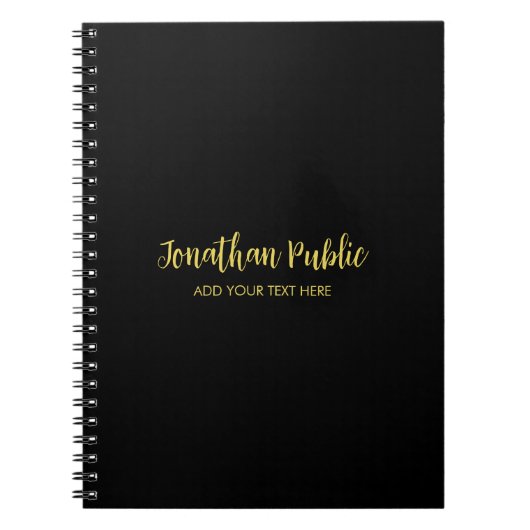 Carnet Modèle de texte de nom de script de calligraphie e (Devant)