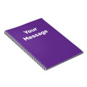 Carnet Modèle de texte de nom violet et blanc à faire soi (Côté Droit)