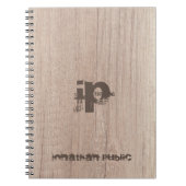 Carnet Modèle de texte dénudé (Devant)