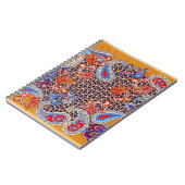 Carnet Modèle d'écharpe multicolore Paisley (Côté gauche)