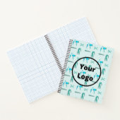 Carnet Modèle d'entreprise de coiffeur sarcelle (Intérieur)