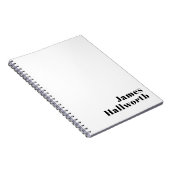 Carnet Modèle d'entreprise ou de nom minimal moderne rétr (Côté Droit)