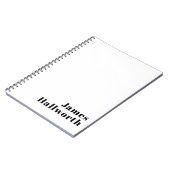 Carnet Modèle d'entreprise ou de nom minimal moderne rétr (Côté gauche)