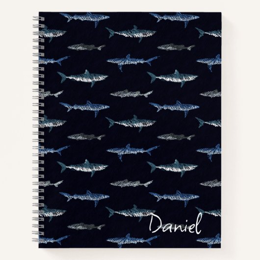 Carnet Modèle d'invasion de requins (Devant)