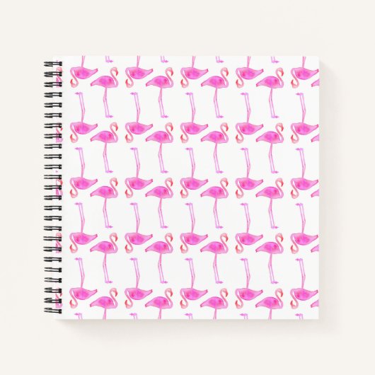 Carnet Modèle flamant rose (Devant)
