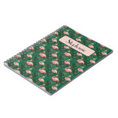 Carnet Modèle Flamingo tropical personnalisé (Côté gauche)