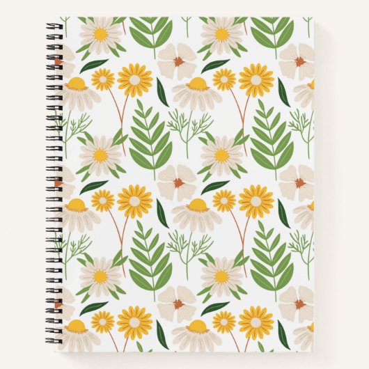 Carnet Modèle floral (Devant)