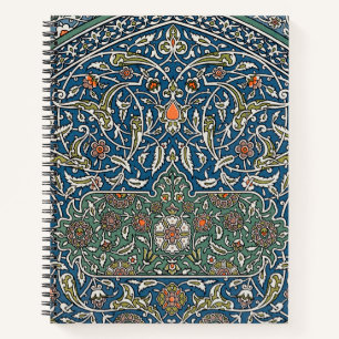 Carnet Modèle floral arabe décoratif vintage