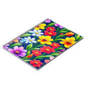 Carnet Modèle floral coloré (Côté gauche)