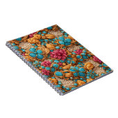 Carnet Modèle floral coloré (Côté Droit)