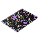 Carnet Modèle floral coloré (Côté gauche)