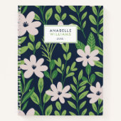Carnet Modèle floral contemporain (Devant)