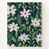 Carnet Modèle floral contemporain (Dos)