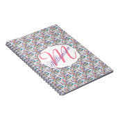 CARNET MODÈLE FLORAL DE COULEUR D'EAU BLANC (Côté Droit)