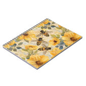 Carnet Modèle floral de fleur d'abeille de miel (Côté gauche)