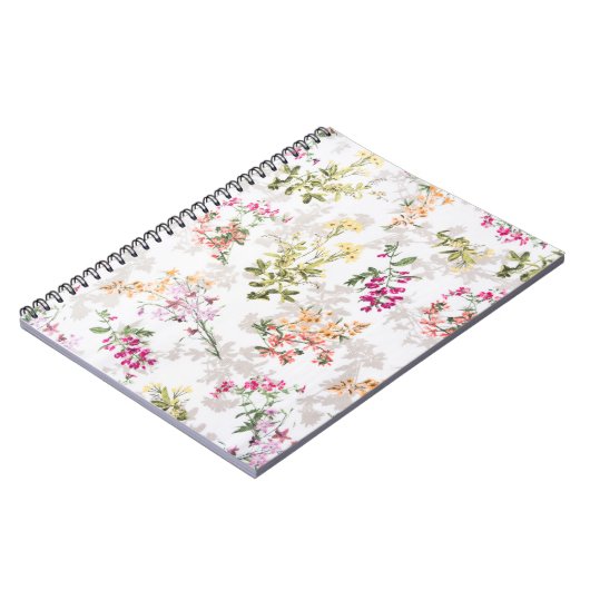 Carnet Modèle floral doux (Côté gauche)