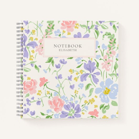Carnet Modèle Floral été (Devant)