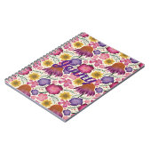 Carnet Modèle Floral fleur sauvage personnalisé (Côté gauche)