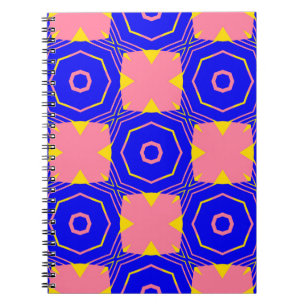 Carnet Modèle floral géométrique abstrait et transparent
