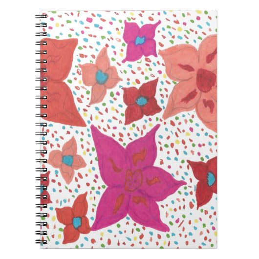 Carnet Modèle floral gras (Devant)