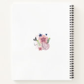 Carnet Modèle floral mou (Dos)