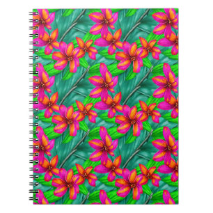 Carnet Modèle floral Paradis tropical