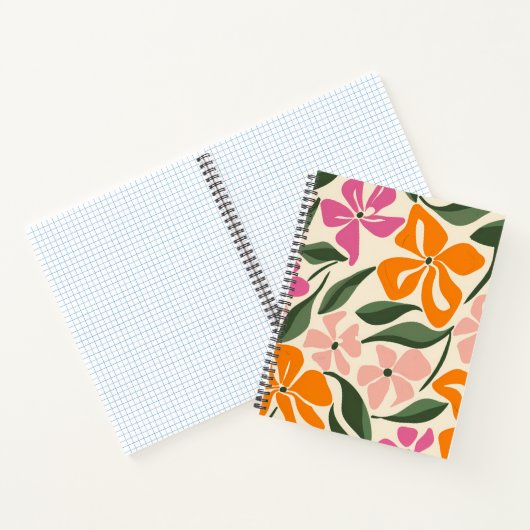 Carnet Modèle floral rétro (Intérieur)