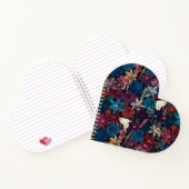 Carnet Modèle floral romantique foncé (Intérieur)