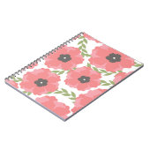 Carnet Modèle floral rose femme (Côté gauche)