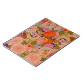 Carnet Modèle floral rose kimono (Côté gauche)