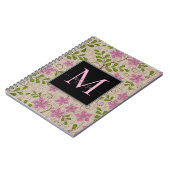 Carnet Modèle Floral rose vintage (Côté gauche)