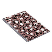 Carnet Modèle floral sur arrière - plan léopard. (Côté Droit)