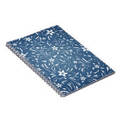Carnet Modèle floral sur denim (Côté Droit)