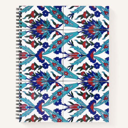 Carnet Modèle floral turc Iznik (Devant)