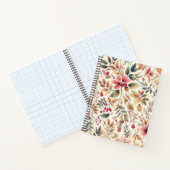 Carnet Modèle Floral vintage Avec Berries (Intérieur)