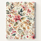 Carnet Modèle Floral vintage Avec Berries (Dos)