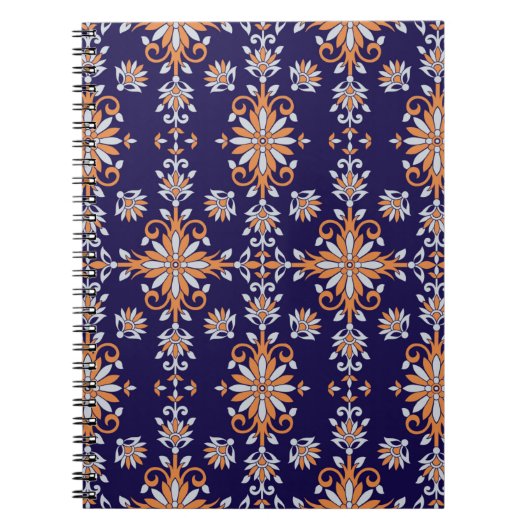 Carnet Modèle floral vintage sans couture (Devant)