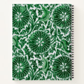 Carnet Modèle floral vintage vert (Dos)